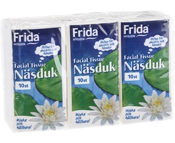 Frida Pappersnäsduk FSC Mix 6-p - Mjuka pappersnäsdukar i tre lager, 6-pack