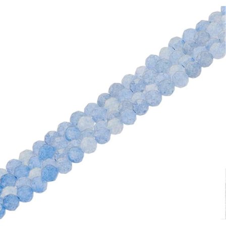 1 streng 3mm Naturlig Blå Aventurin Runde Perler Energi Fasettert Stein Løse Perler 0.7mm Hull Runde Perler Glatt Ufarget Edelsten for 