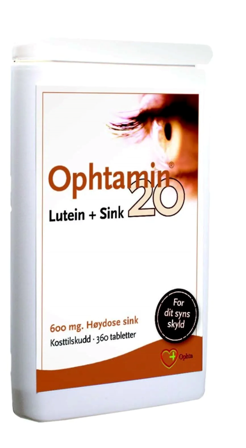 Ophtamin20 lutein + sink tab
