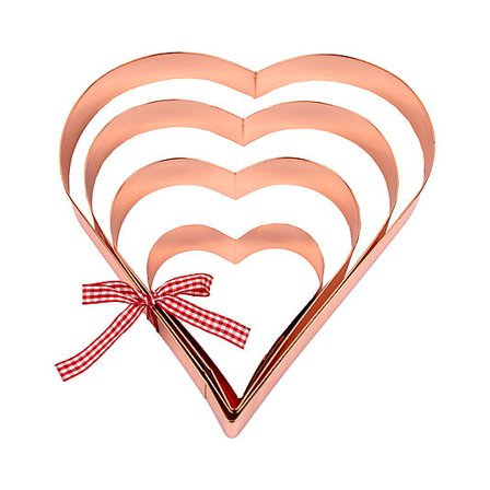 CACAS Utstikkere Hjerter 4deler 10-25cm