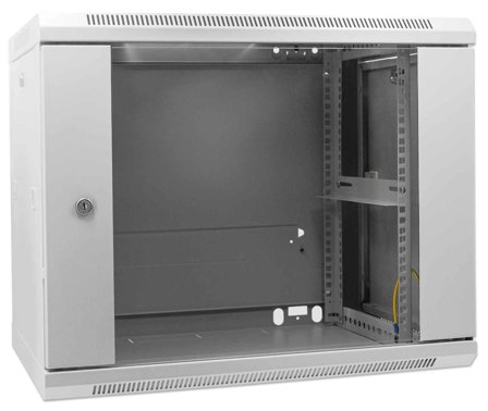 INTELLINET Server Schrank 19 Wandverteiler 9HE (H-B-T 500 x 600 x 600 mm) [gy], Assembled