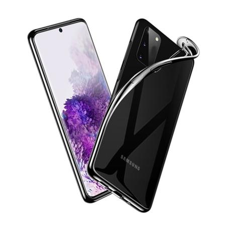Stilig FLOVEME silikondeksel - Samsung Galaxy S20 Svart