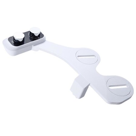 Bidet Attachment Ultra-Slim Toilet Dobbelt Dyse Spiral Justerbart Vandtryk Ikke-Elektrisk Ass