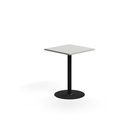 Bar table VERTICUS, 700x700x900 mm, light grey/black