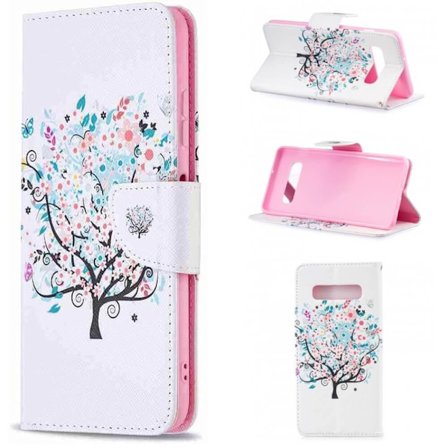 Plånboksfodral Samsung Galaxy S10 Plus - Färgglatt Träd