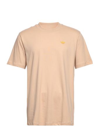 Varsity Loose T-Shirt T-shirts Short-sleeved Beige Adidas Originals