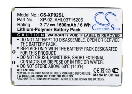 Batteri for Pocket PC, PDA for O2 XDA Atom, XDA Atom Pure, XDA Atom Exec og andre.