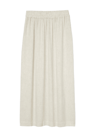 Wera Kjol i linnemix JOHANNA Kjolar Brun 36