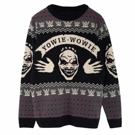 Wwe Unisex Adult The Fiend Yowie Wowie Stickad Jumper L Svart/w