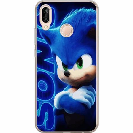 Huawei P20 Lite Genomskinligt Skal Sonic The Hedgehog