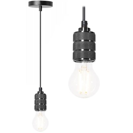 Loftlampe Hængende Ramme APP342-1CP Sort