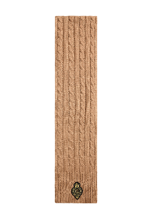 Lauren Ralph Crest-Patch Cable-Knit Scarf Halsdukar & scarves Dam Beige ONESIZE