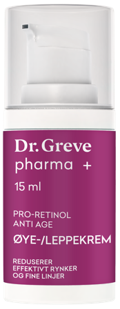 Dr. Greve Pharma Pro-retinol øye og leppekrem 15 ml