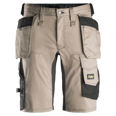Snickers Workwear 6141 AllroundWork Shorts khaki / svart Khaki/Svart, Klær