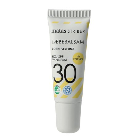 Matas Striber Læbebalsam SPF 30 Uden Parfume 10 ml, Skincare, Solcreme, Solcreme Til Ansigtet