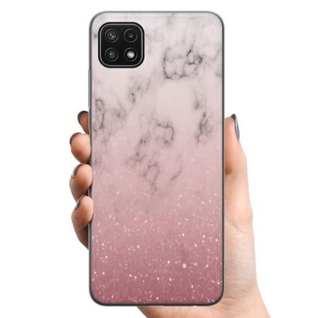 Samsung Galaxy A22 5G TPU Matkapuhelimen kuori Pehmeä pinkki