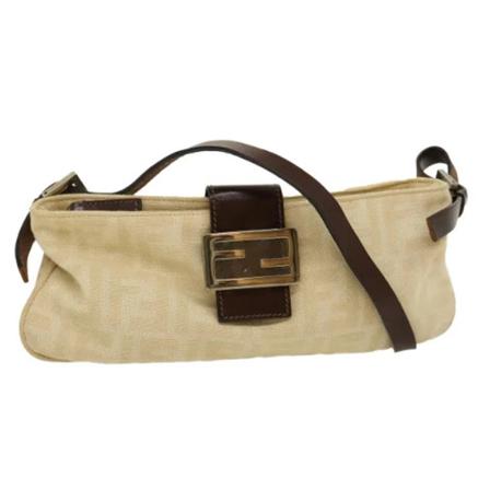 Fendi Vintage, Pre-owned bag Beige, Dames, Maat:ONE Size,leather