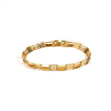 Kultahelmiset rannekorut, 18K kullatut, käsintehdyt söpöt satelliitti