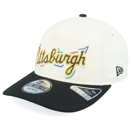 New Era - MLB Weiss Snapback Cap - Pittsburgh Pirates Team Scribble Chrome/Black Snapback @ Hatstore