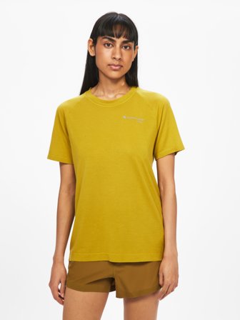 Klättermusen Groa SS T-shirt Dam - Light Gold - M