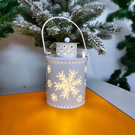 Julelys Led Vindlampe HVID
