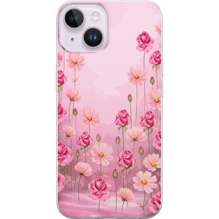 Kompatibelt Mobildeksel til Apple iPhone 15 Plus Petal Reverie Soft Blush