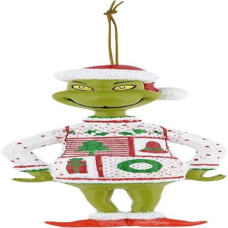 God Jul Grinch Ornament Julgranshängande Dekoration Figur Hänge -sz.11977