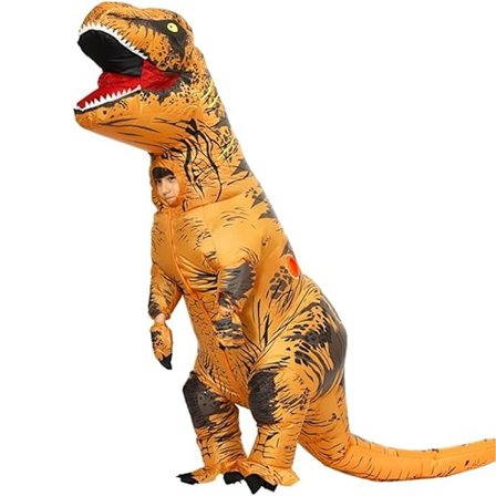 Oppblåsbar dinosaurkostyme for voksne, dinosaurdrakt, oppblåsbar helkroppsdraktdinosaur for voksne for Halloween Cosplay-fest
