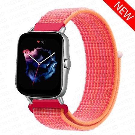 20mm 22mm ur til Amazfit Gts/2/2e/4/3/mini Gtr 4/2/3/ pro 47mm Stratos 3 nylon Pulseira Correa Amazfit bipsbånd 20mm