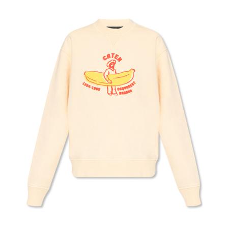 Dsquared2 Printed Sweatshirt Gul, Dame Sweatshirts