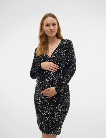 Mamalicious Mlsassy Ls Jrs Abk Dress - Black - S