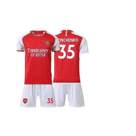 23-24 Arsenal Fodboldklub Hjemme Zinchenko Nr. 35 Fodboldtrøje T-shirt Goodies 18