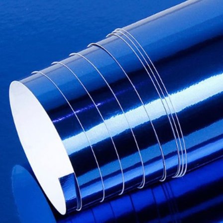 IC Bærbar Bilomfolieklistermærke Spejl Vinylfilmfoliedekor Blå