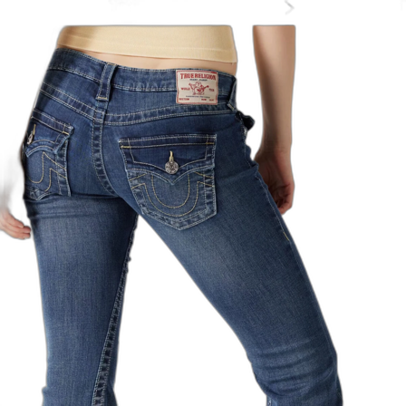Blå bootcut jeans från True Religion