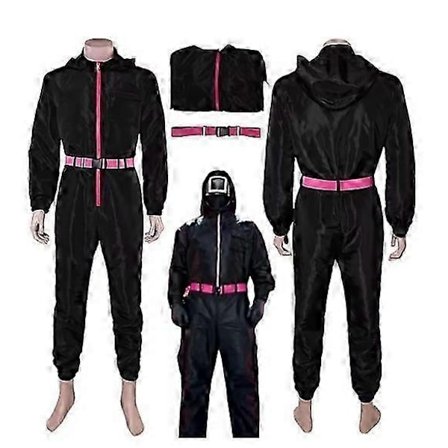 Squid Game rollelek kostyme jumpsuit spill tights med svart uniform Halloween party karneval kostyme-Perfekt