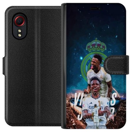 Kompatibelt Plånboksfodral till Samsung Samsung Galaxy Xcover 5 Vinicius Junior Real Madrid Brasilien ostoppbar ytter med explosiv fart teknik och kr