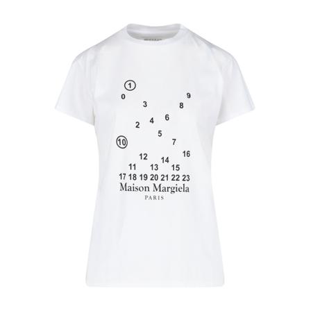 Maison Margiela, T-Shirts Wit, Dames, Maat:S