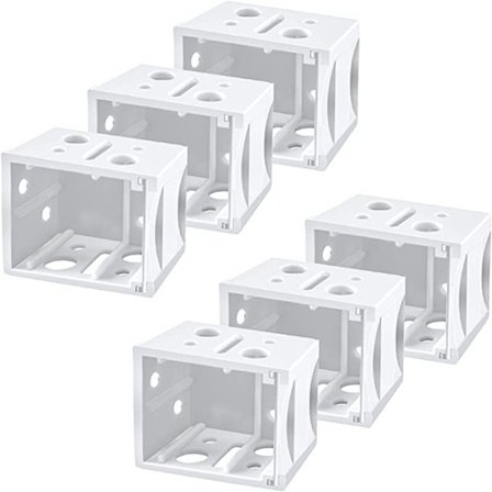 6 sæt 1-tommer persienner venstre og højre monteringskode hvid p