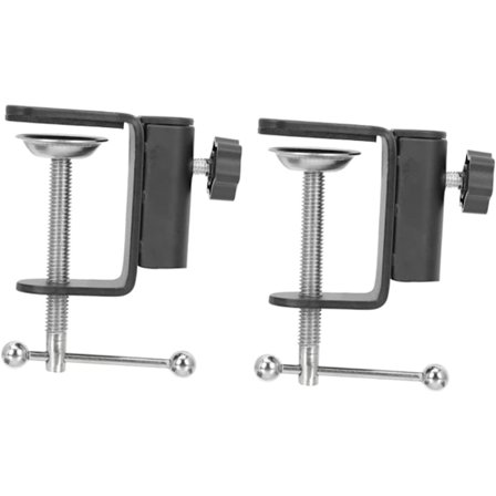 2 st Mikrofon Mic Bom Arm Bas Stöd L- Form Konsol Klämma Skrivbord Mikrofon Skrivbord
