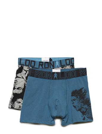 Cr7 Boy's Trunk 2-Pack Night & Underwear Underwear Underpants Blå CR7
