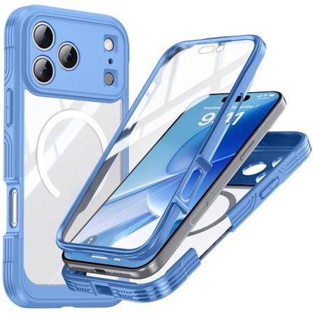 iPhone 17 Pro Case + Screen Protector - Blue