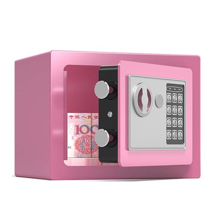 17*23*17cm, Sikker Elektronisk Safe Safe Møbler Safe, med Nøkkel