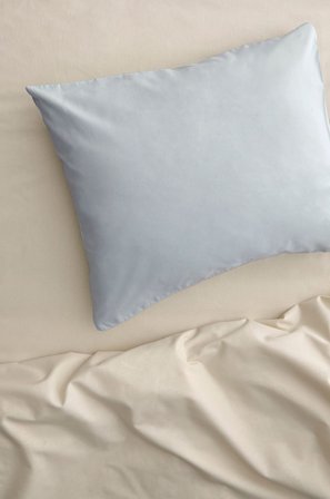 &Home - Pudebetræk Heaven i bomuld - Blå - Hovedpuder - 50X90 - Fra Homeroom