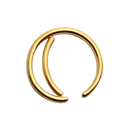 Falske Piercing Ears Lip Nose Ring Septum Lip Ring Gold