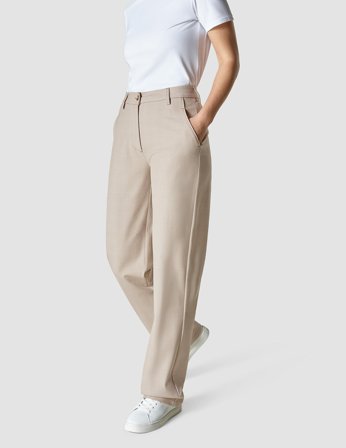 Shaping New Tomorrow - Dame - Essential Pants - Toffee Check - Straight - 33/32