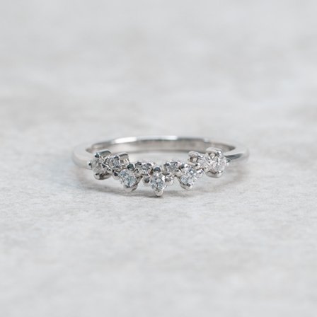 Förlovningsring Gullregn, 18K Vitguld - Förlovning- och vigselringar