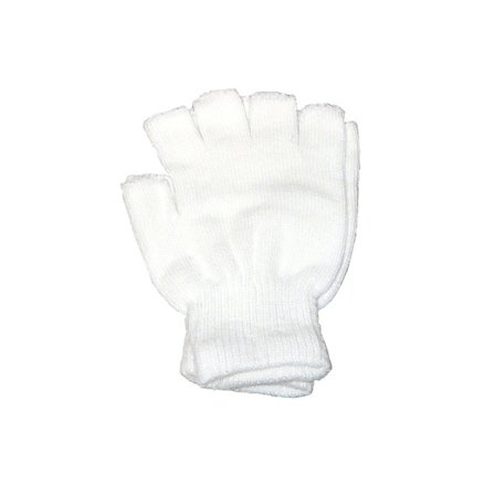 Torgvantar, korte & fingerløse - Hvid Hvid