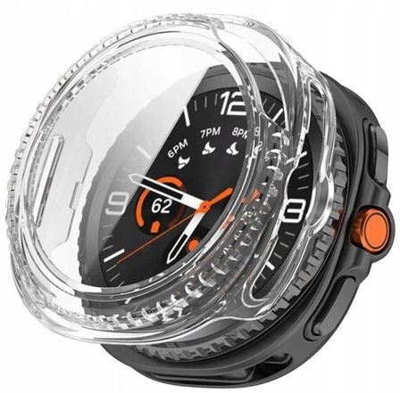 Tech-Protect Defense kotelo Samsung Galaxy Watch 8 46mm - läpinäkyvä - läpinäkyvä