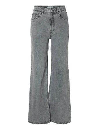 Slfalice Hw Wid Long Eloise Gre Jea Noos Grey Selected