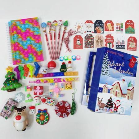 24 dager/sett Fidget Toys Jule-adventskalenderpakke Anti Stress Toy Kit Stress Relief Figet Toy Blind Box Barnejulegave style 16
